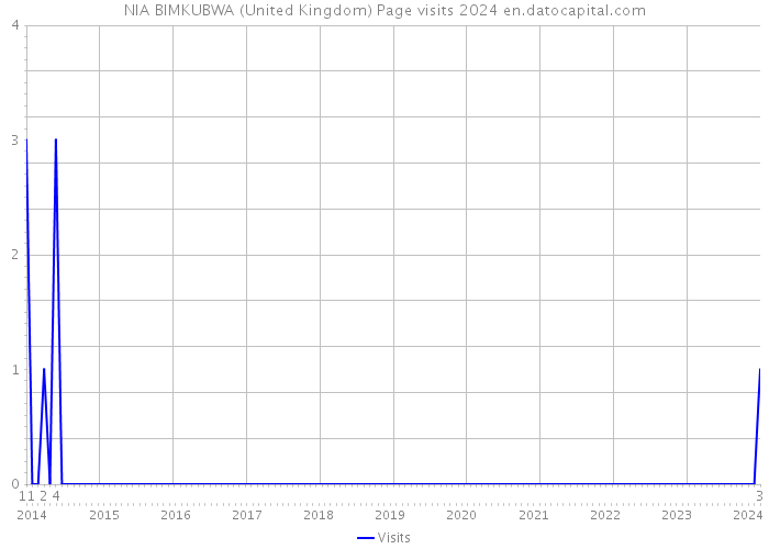 NIA BIMKUBWA (United Kingdom) Page visits 2024 