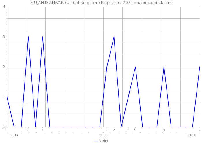 MUJAHID ANWAR (United Kingdom) Page visits 2024 