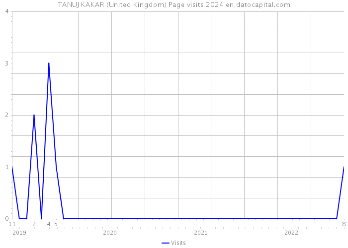 TANUJ KAKAR (United Kingdom) Page visits 2024 