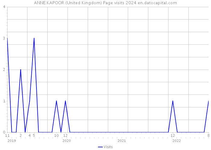ANNE KAPOOR (United Kingdom) Page visits 2024 