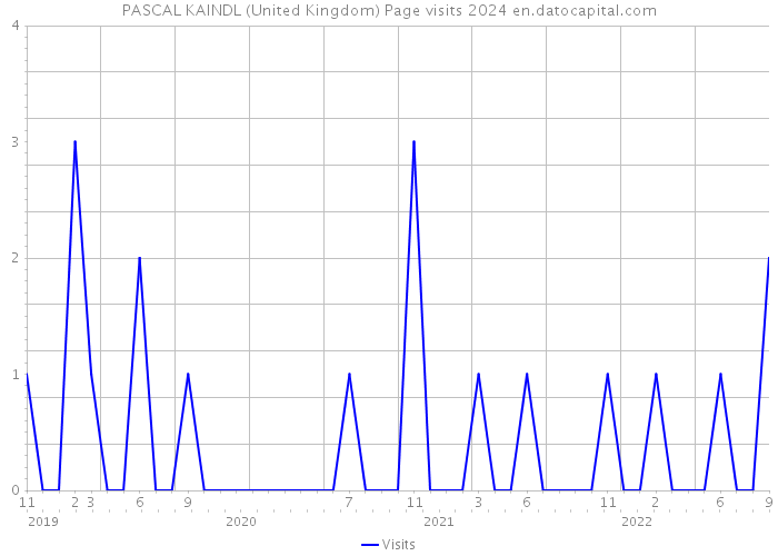 PASCAL KAINDL (United Kingdom) Page visits 2024 