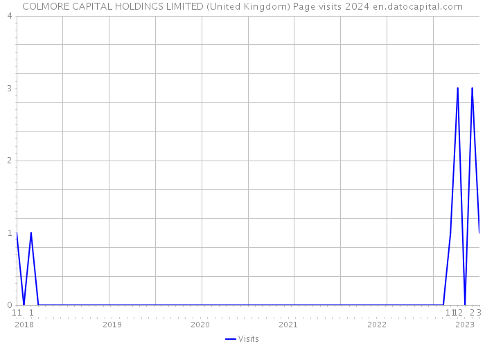 COLMORE CAPITAL HOLDINGS LIMITED (United Kingdom) Page visits 2024 