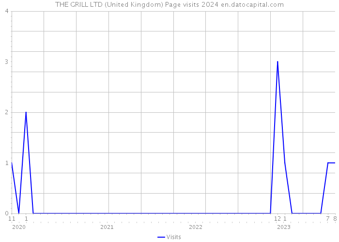 THE GRILL LTD (United Kingdom) Page visits 2024 