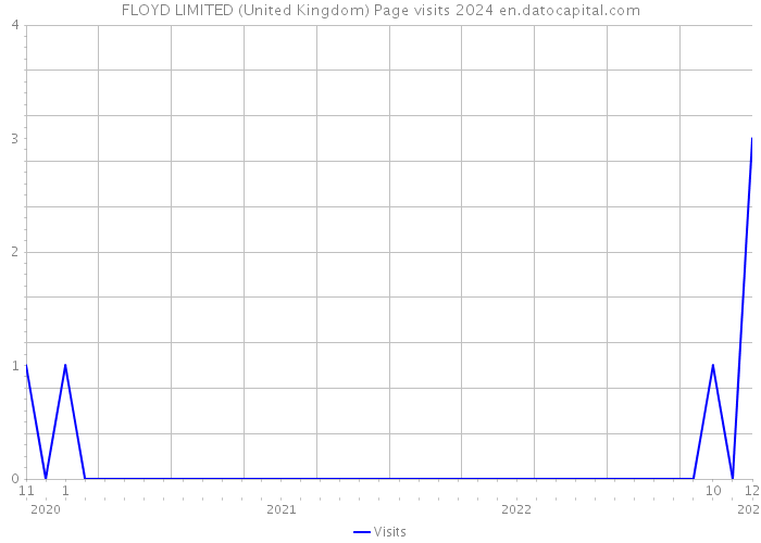 FLOYD LIMITED (United Kingdom) Page visits 2024 