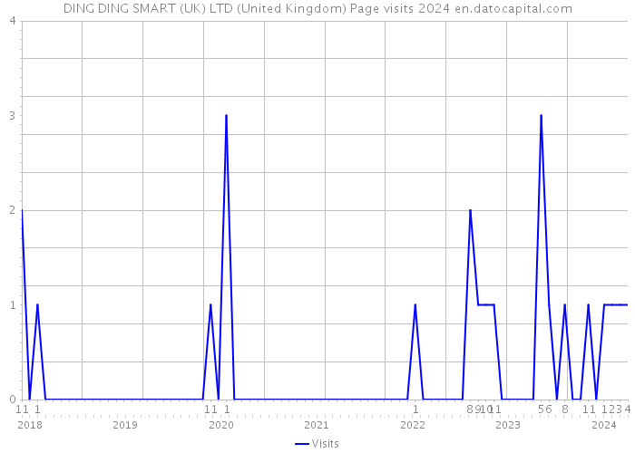 DING DING SMART (UK) LTD (United Kingdom) Page visits 2024 