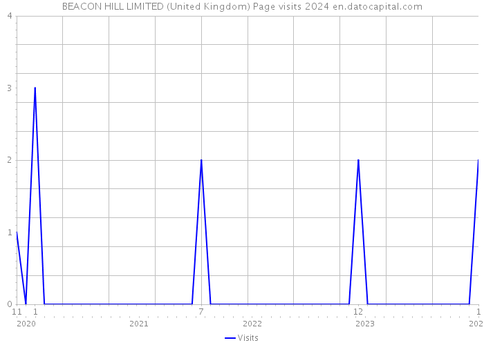BEACON HILL LIMITED (United Kingdom) Page visits 2024 