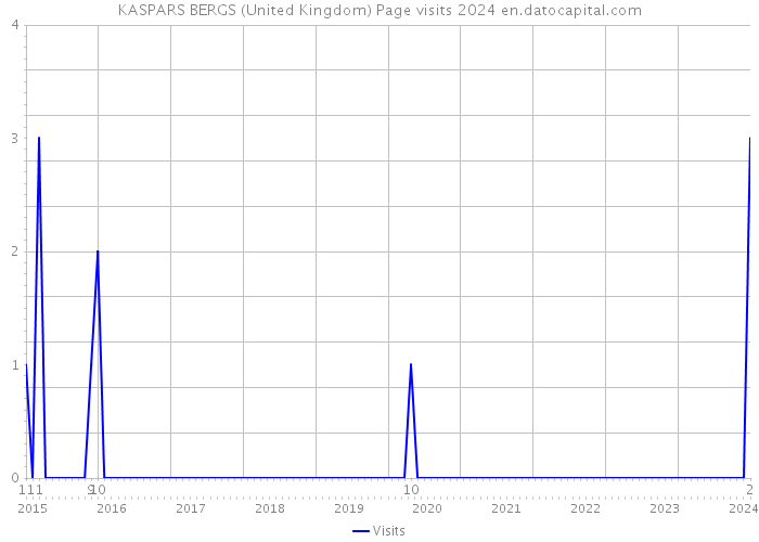 KASPARS BERGS (United Kingdom) Page visits 2024 