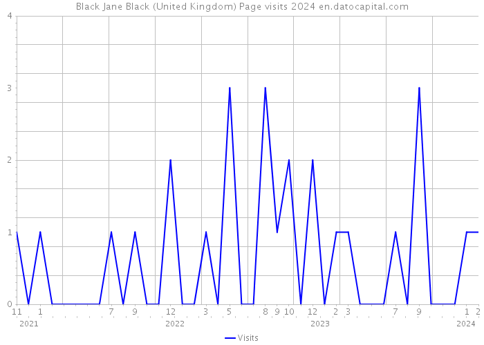 Black Jane Black (United Kingdom) Page visits 2024 