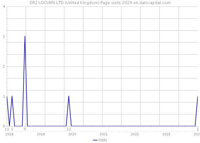 DRZ LOCUMS LTD (United Kingdom) Page visits 2024 
