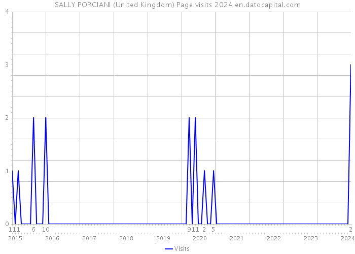 SALLY PORCIANI (United Kingdom) Page visits 2024 
