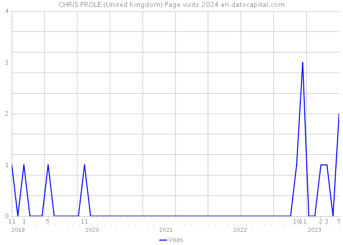 CHRIS PROLE (United Kingdom) Page visits 2024 