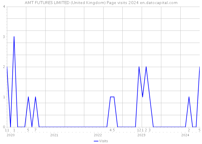 AMT FUTURES LIMITED (United Kingdom) Page visits 2024 