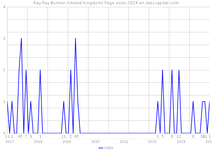 Ray Ray Bonner (United Kingdom) Page visits 2024 