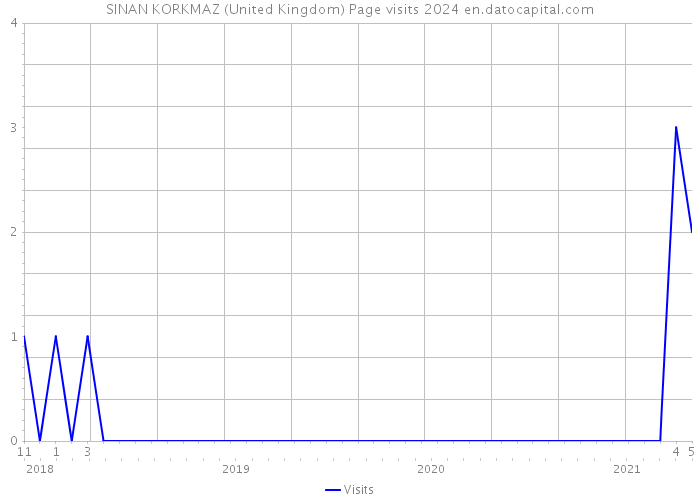 SINAN KORKMAZ (United Kingdom) Page visits 2024 