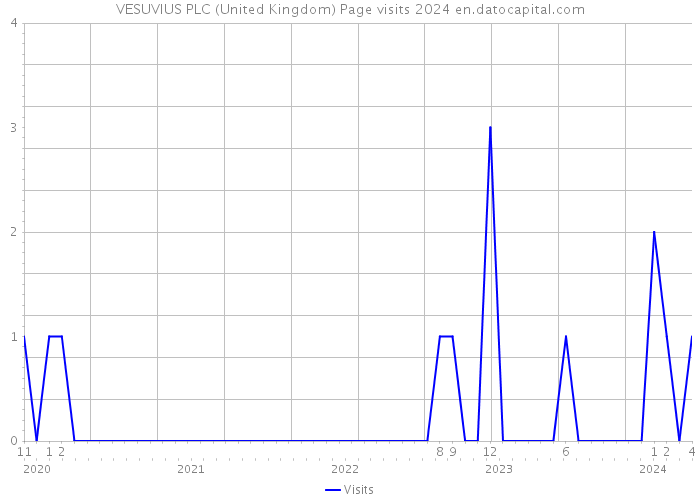 VESUVIUS PLC (United Kingdom) Page visits 2024 