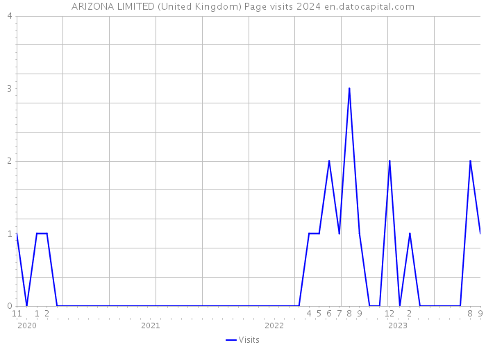 ARIZONA LIMITED (United Kingdom) Page visits 2024 