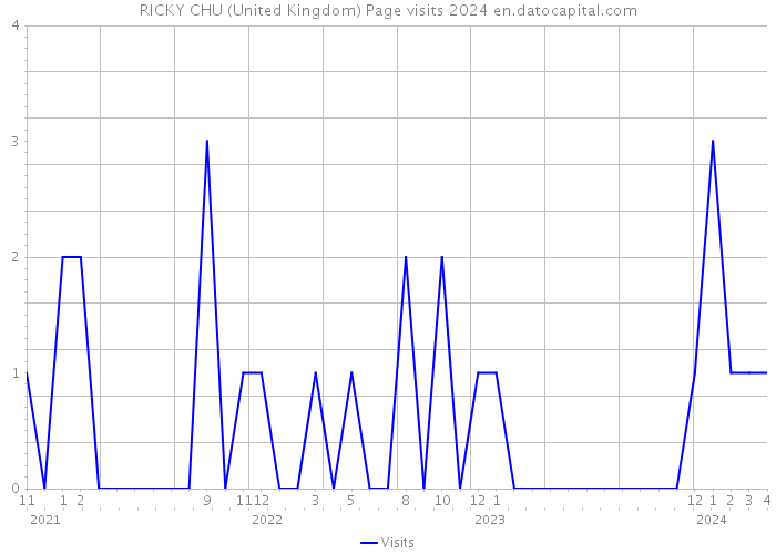 RICKY CHU (United Kingdom) Page visits 2024 