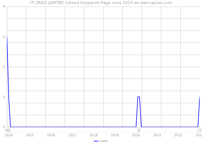 IT GRIDS LIMITED (United Kingdom) Page visits 2024 