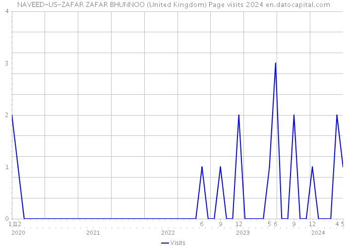 NAVEED-US-ZAFAR ZAFAR BHUNNOO (United Kingdom) Page visits 2024 
