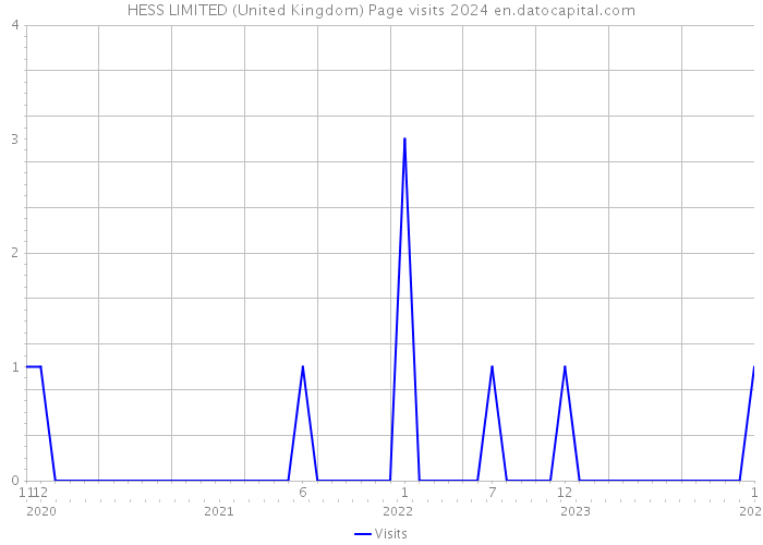HESS LIMITED (United Kingdom) Page visits 2024 
