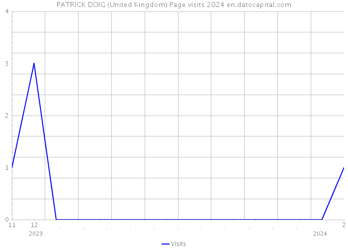 PATRICK DOIG (United Kingdom) Page visits 2024 