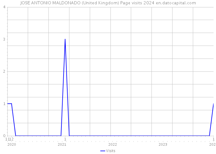 JOSE ANTONIO MALDONADO (United Kingdom) Page visits 2024 
