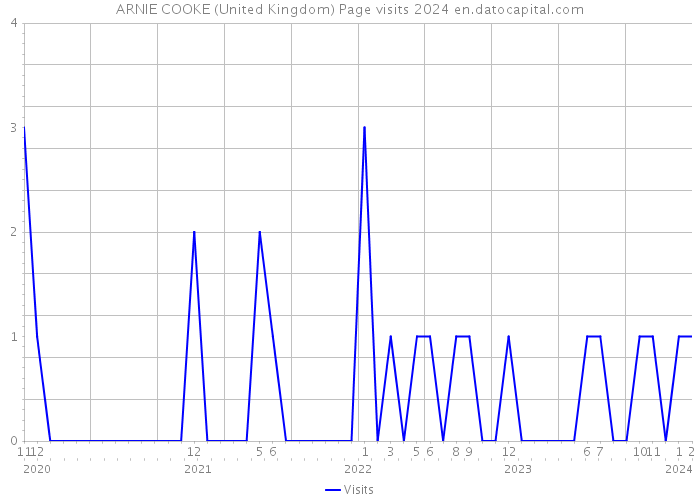 ARNIE COOKE (United Kingdom) Page visits 2024 