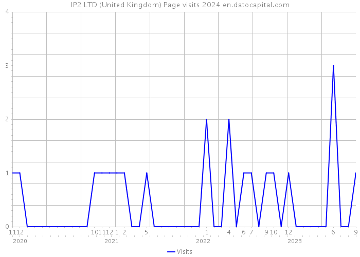 IP2 LTD (United Kingdom) Page visits 2024 
