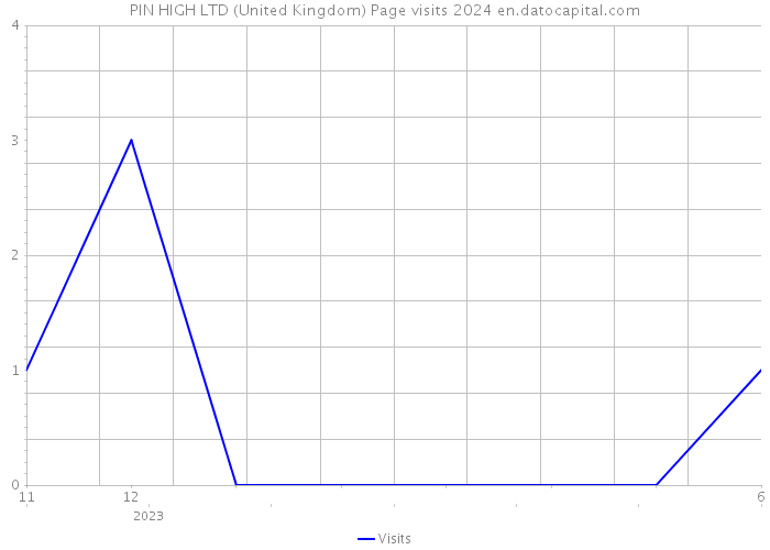 PIN HIGH LTD (United Kingdom) Page visits 2024 
