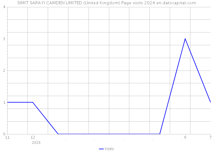 SIMIT SARAYI CAMDEN LIMITED (United Kingdom) Page visits 2024 