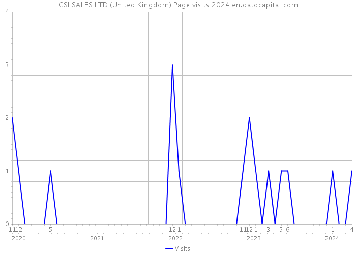 CSI SALES LTD (United Kingdom) Page visits 2024 