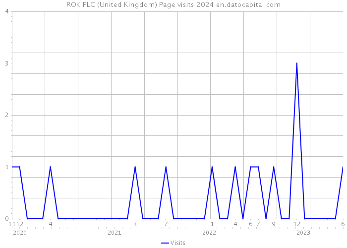 ROK PLC (United Kingdom) Page visits 2024 
