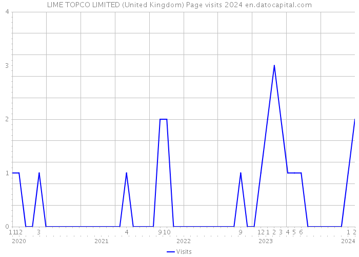 LIME TOPCO LIMITED (United Kingdom) Page visits 2024 