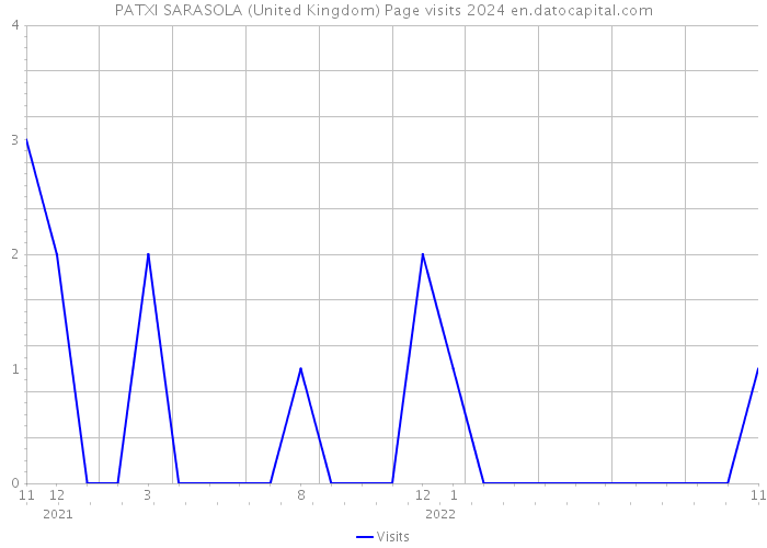 PATXI SARASOLA (United Kingdom) Page visits 2024 