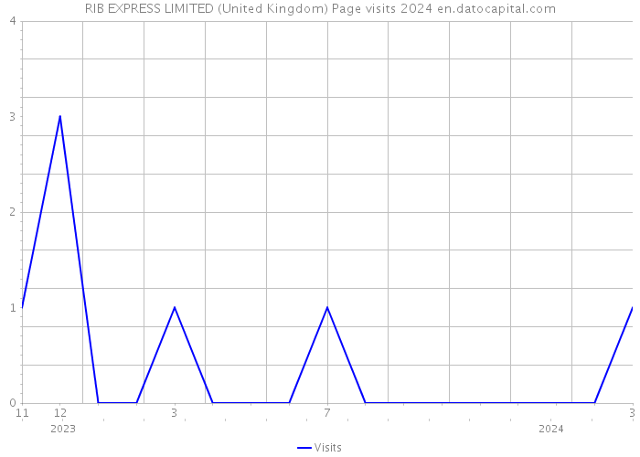 RIB EXPRESS LIMITED (United Kingdom) Page visits 2024 