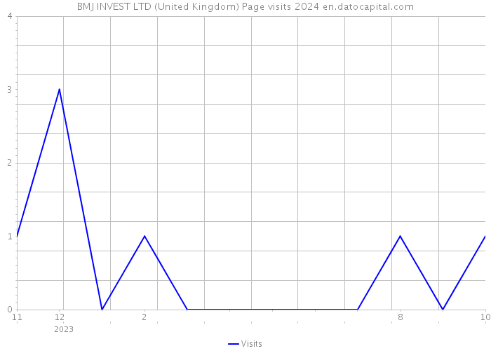 BMJ INVEST LTD (United Kingdom) Page visits 2024 