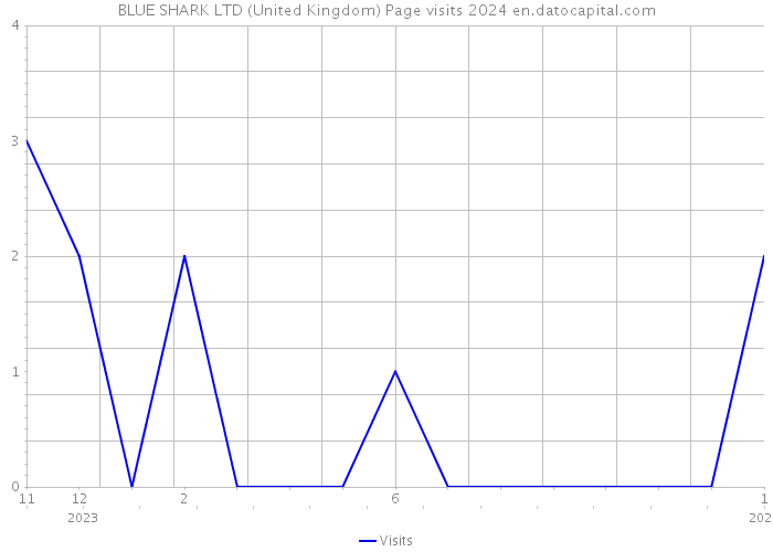 BLUE SHARK LTD (United Kingdom) Page visits 2024 