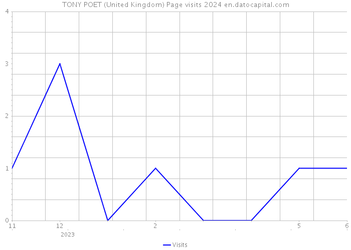 TONY POET (United Kingdom) Page visits 2024 