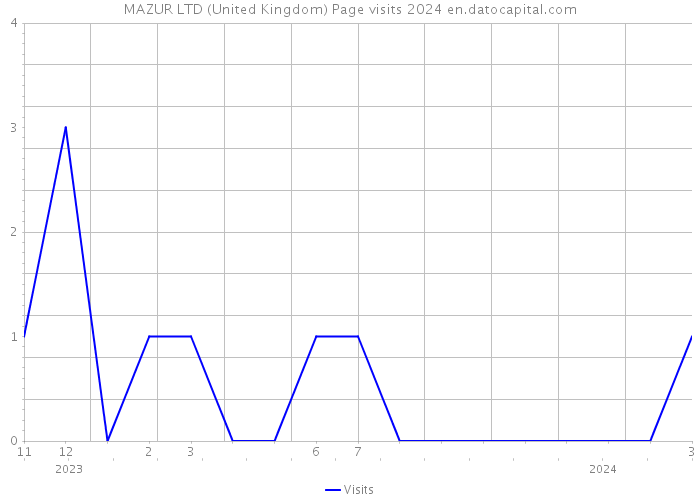 MAZUR LTD (United Kingdom) Page visits 2024 