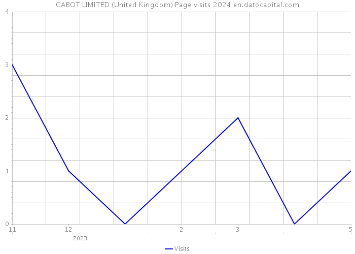 CABOT LIMITED (United Kingdom) Page visits 2024 