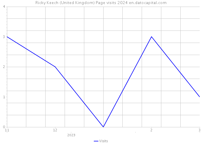 Ricky Keech (United Kingdom) Page visits 2024 