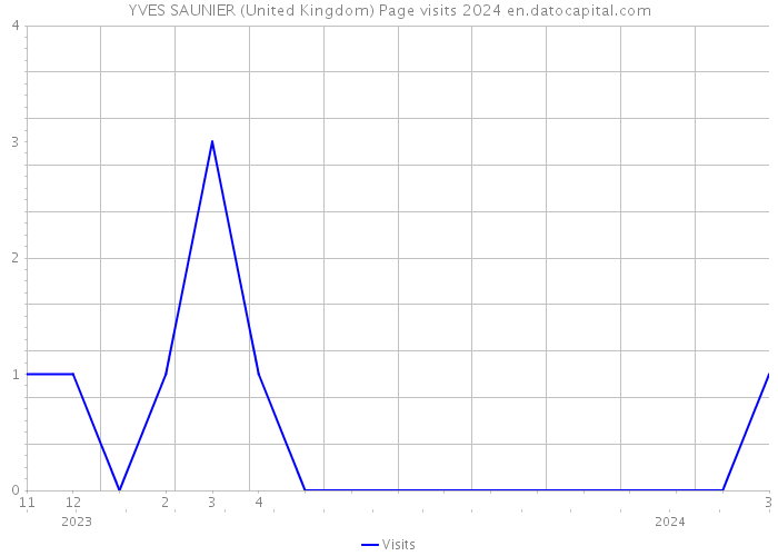 YVES SAUNIER (United Kingdom) Page visits 2024 