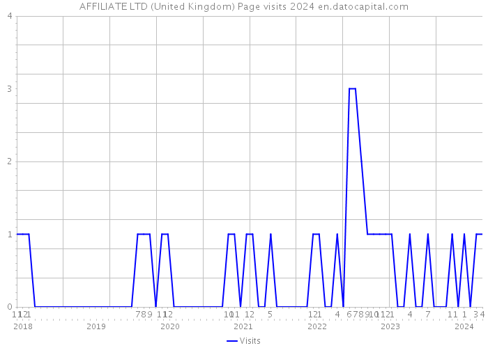 AFFILIATE LTD (United Kingdom) Page visits 2024 