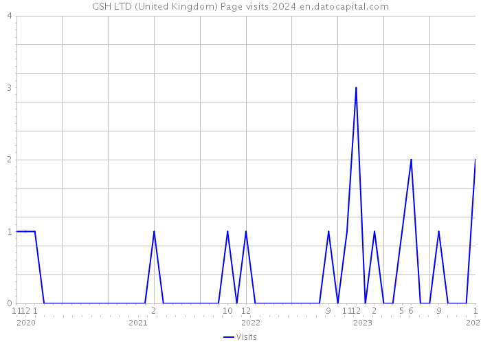 GSH LTD (United Kingdom) Page visits 2024 