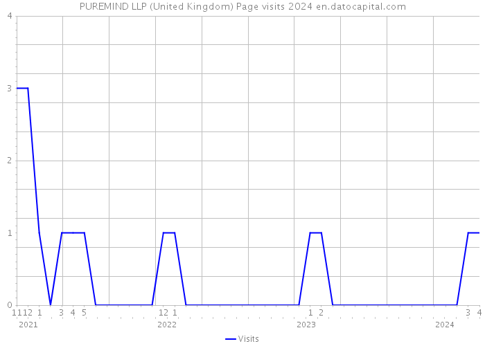 PUREMIND LLP (United Kingdom) Page visits 2024 