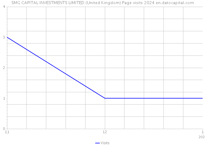 SMG CAPITAL INVESTMENTS LIMITED (United Kingdom) Page visits 2024 