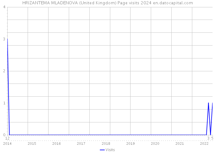 HRIZANTEMA MLADENOVA (United Kingdom) Page visits 2024 