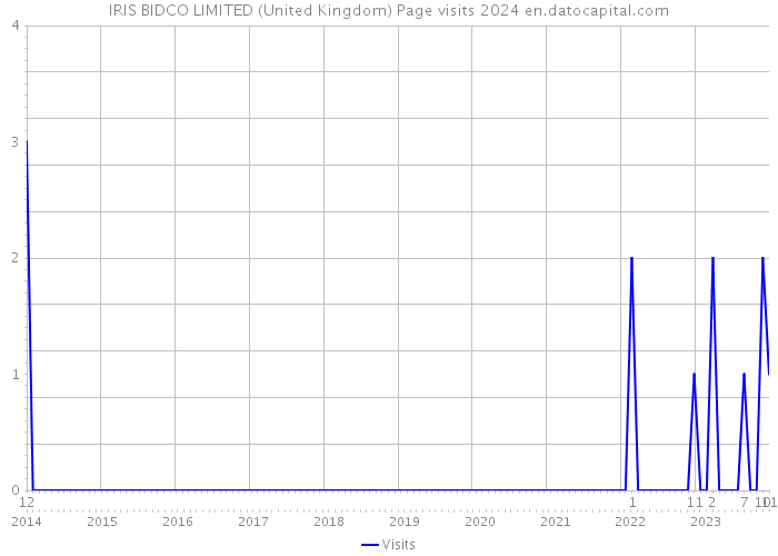 IRIS BIDCO LIMITED (United Kingdom) Page visits 2024 