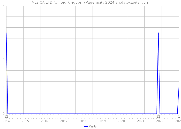 VESICA LTD (United Kingdom) Page visits 2024 