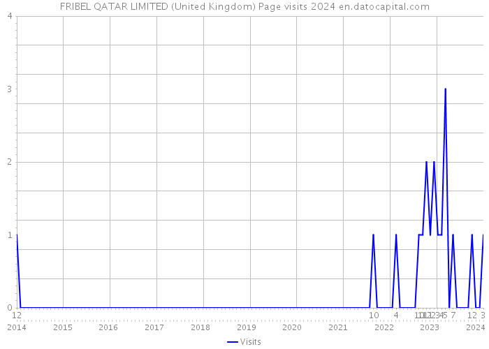 FRIBEL QATAR LIMITED (United Kingdom) Page visits 2024 